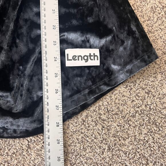 BETABRAND Women's L Midnight Blue Felicia‎ Velvet Ruched Long Sleeve Career Top - Picture 10 of 12